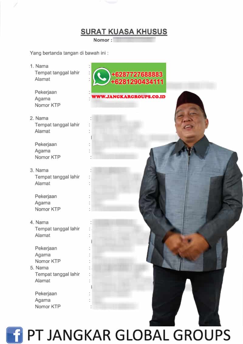 SURAT KUASA KUSUS FATWA WARIS