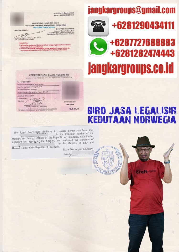 biro jasa legalisir kedutaan norwegia