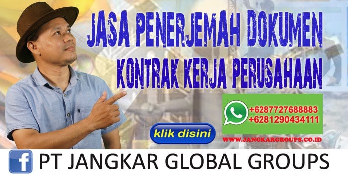 jasa penerjemah dokumen kontrak kerja perusahaan