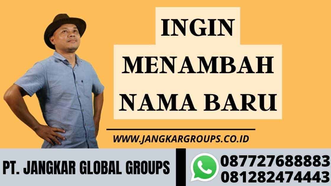 Ingin Menambah Nama Baru