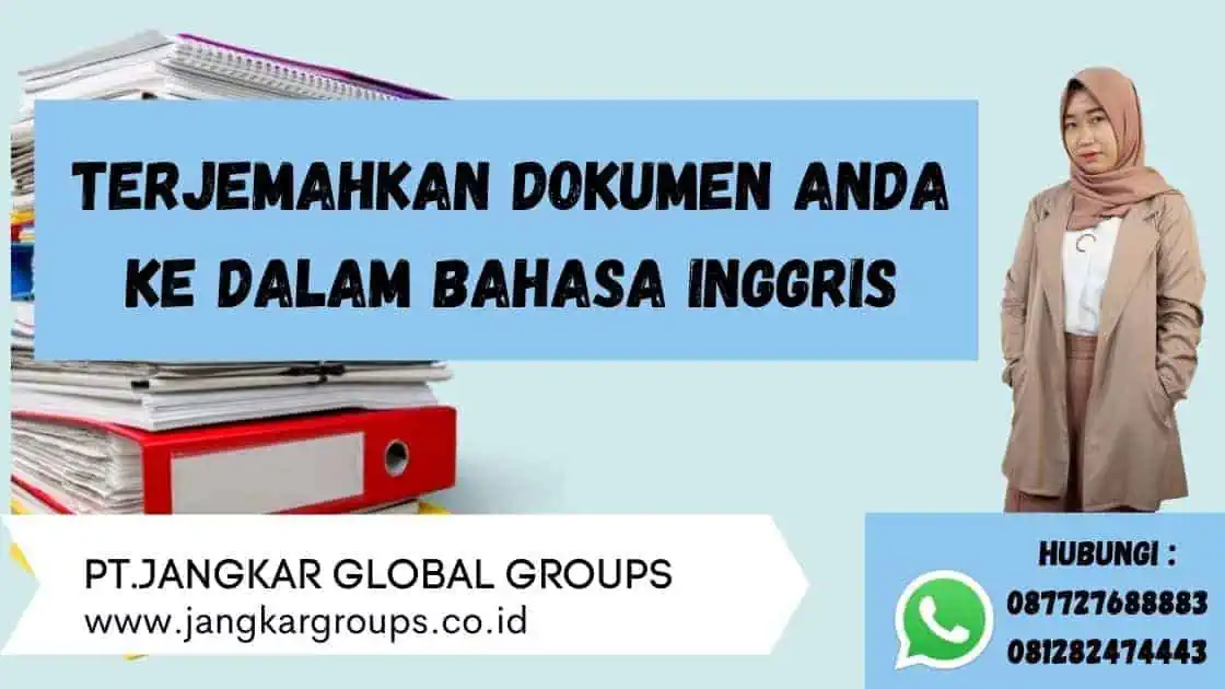 Terjemahkan dokumen Anda ke dalam Bahasa Inggris