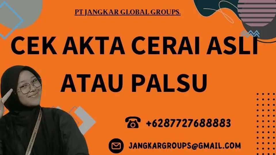 CEK AKTA CERAI ASLI ATAU PALSU