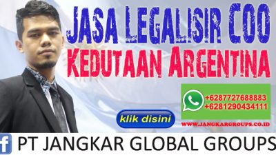 Jasa Legalisir COO Kedutaan Argentina