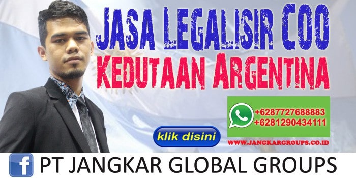 Jasa Legalisir COO Kedutaan Argentina