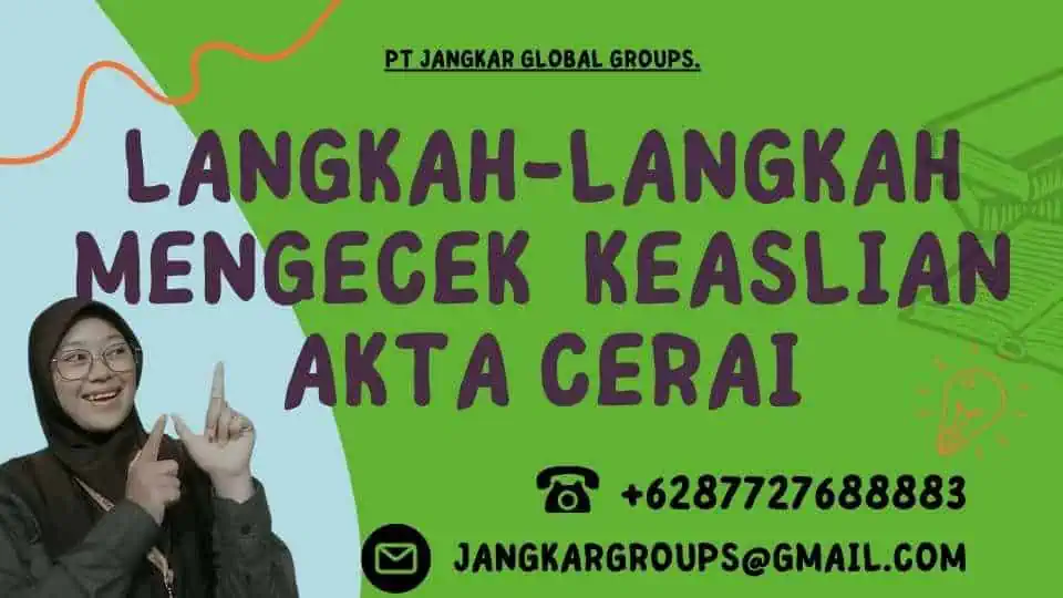 langkah-langkah mengecek keaslian akta cerai