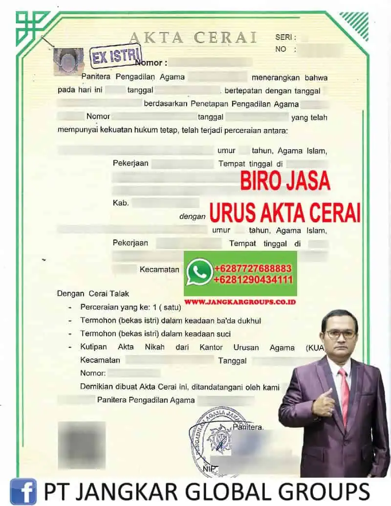 BIRO JASA URUS AKTA CERAI