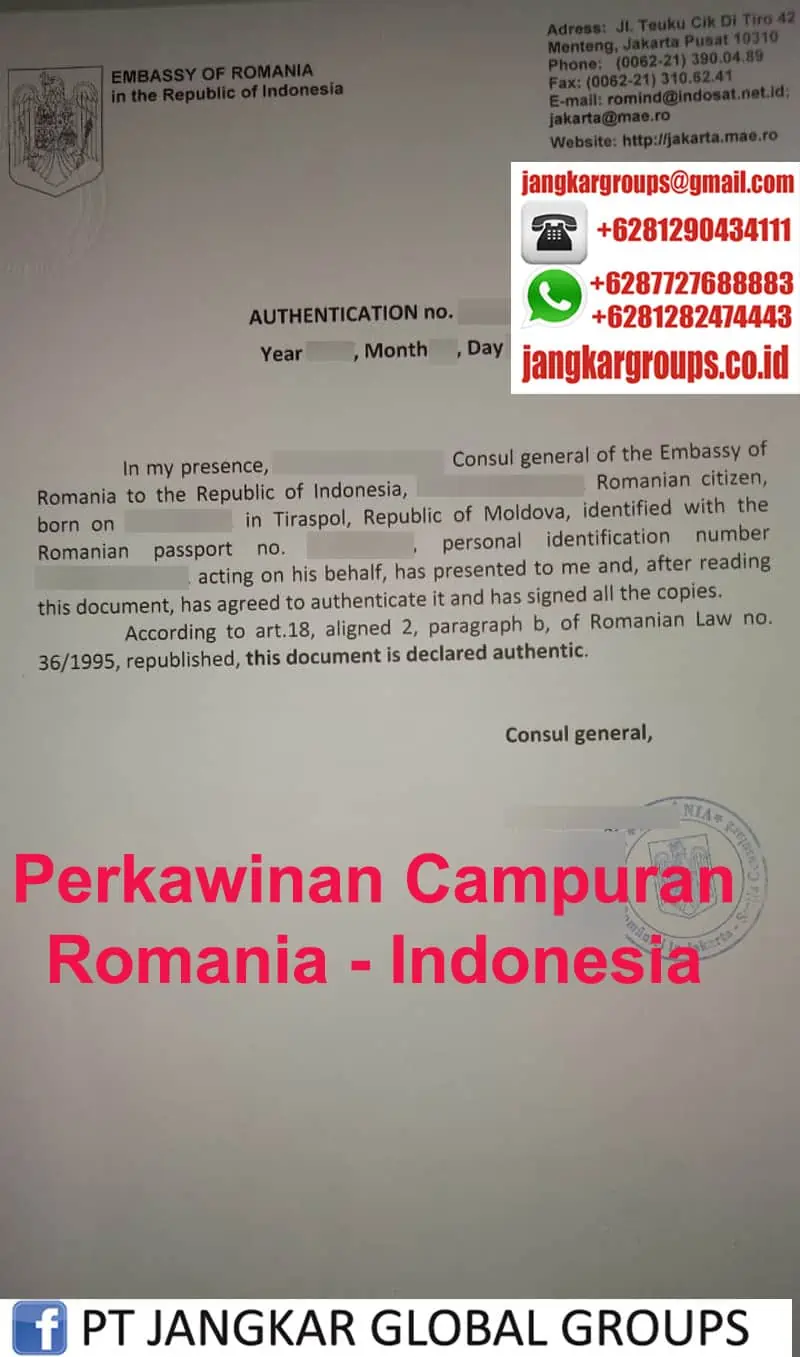 Contoh CNI kedutaan Romania