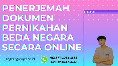 Penerjemah Dokumen Pernikahan Beda Negara Secara Online