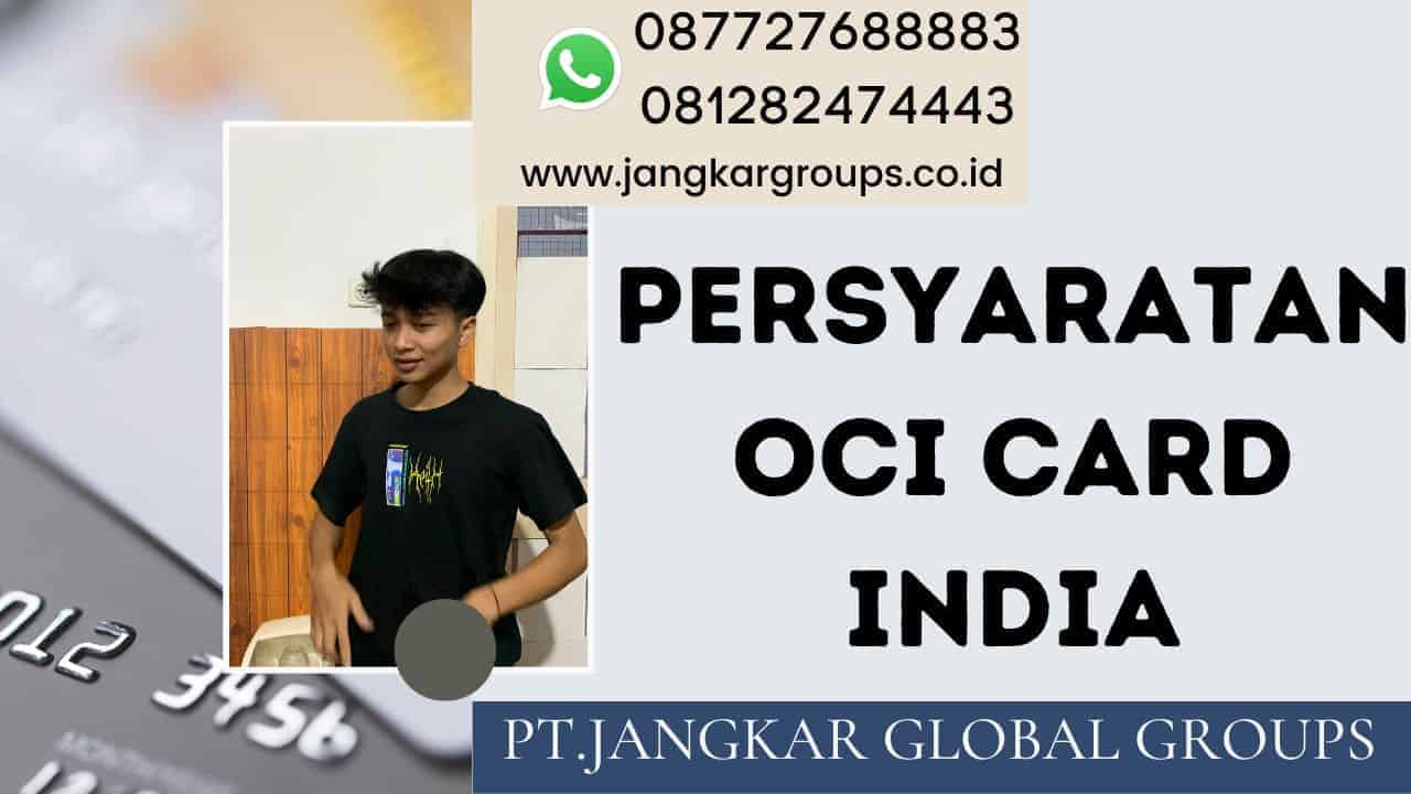 Persyaratan OCI Card India