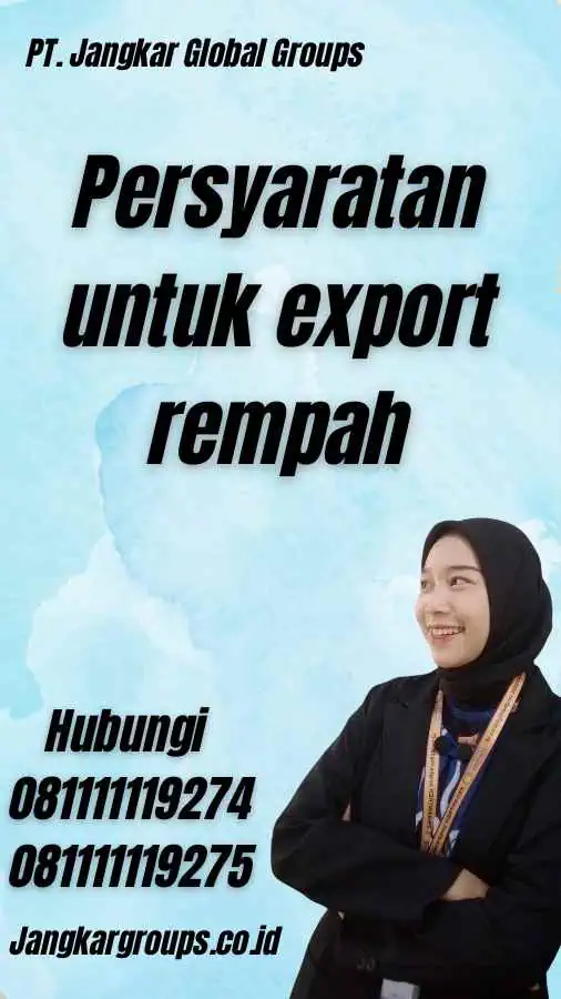 Persyaratan untuk export rempah