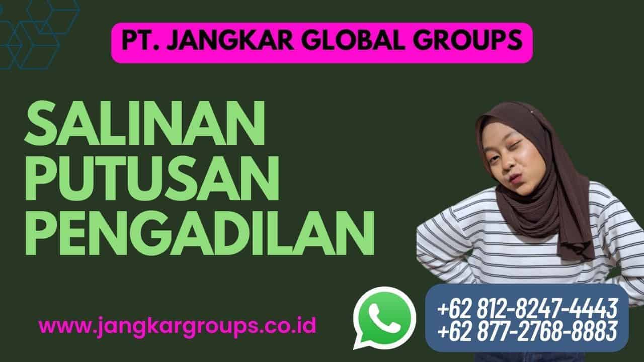 Salinan Putusan Pengadilan