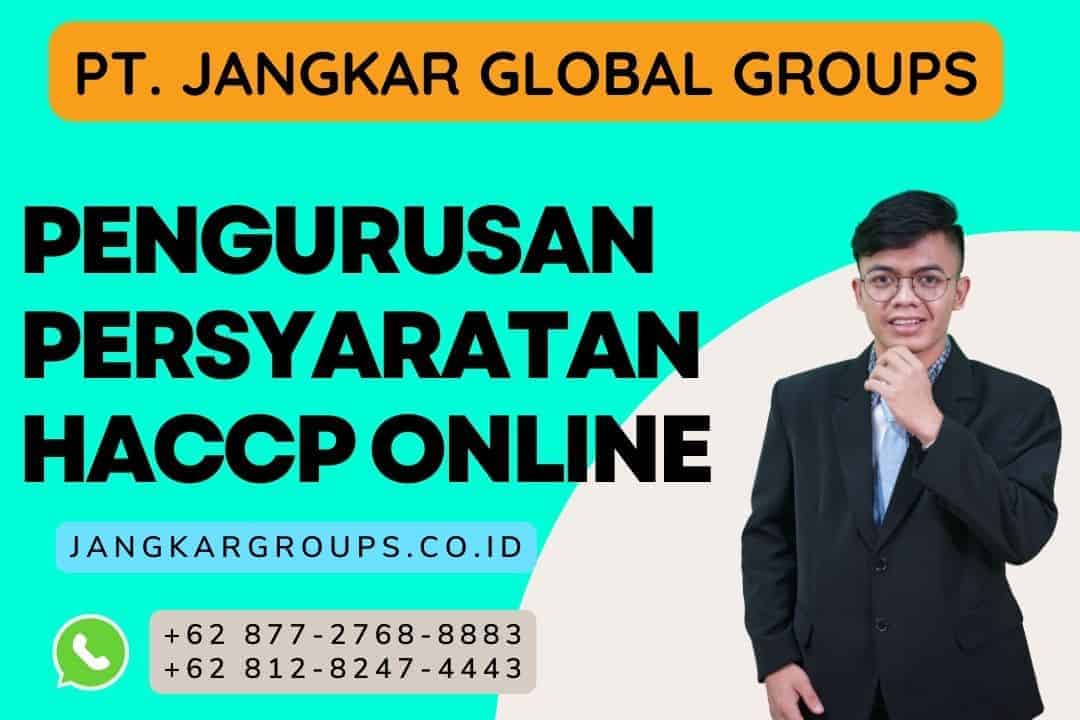 PENGURUSAN PERSYARATAN HACCP ONLINE