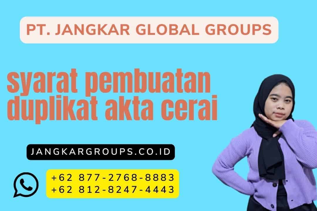 syarat pembuatan duplikat akta cerai