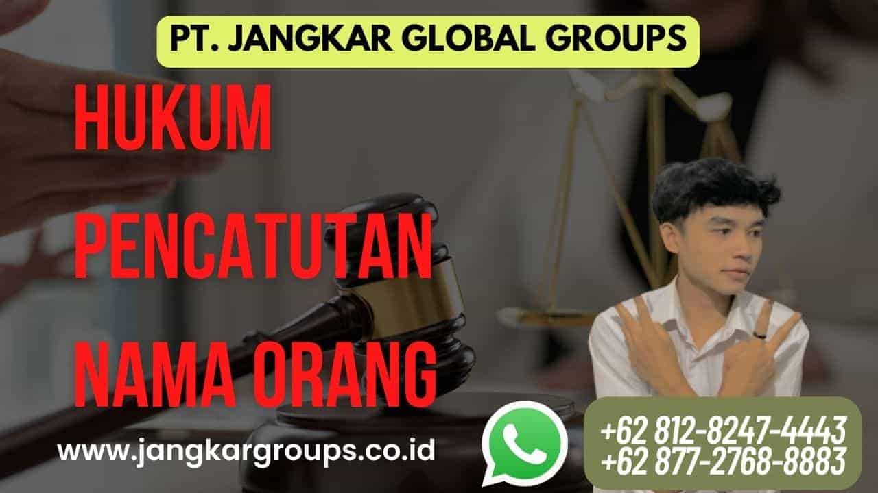 Hukum Pencatutan Nama Orang