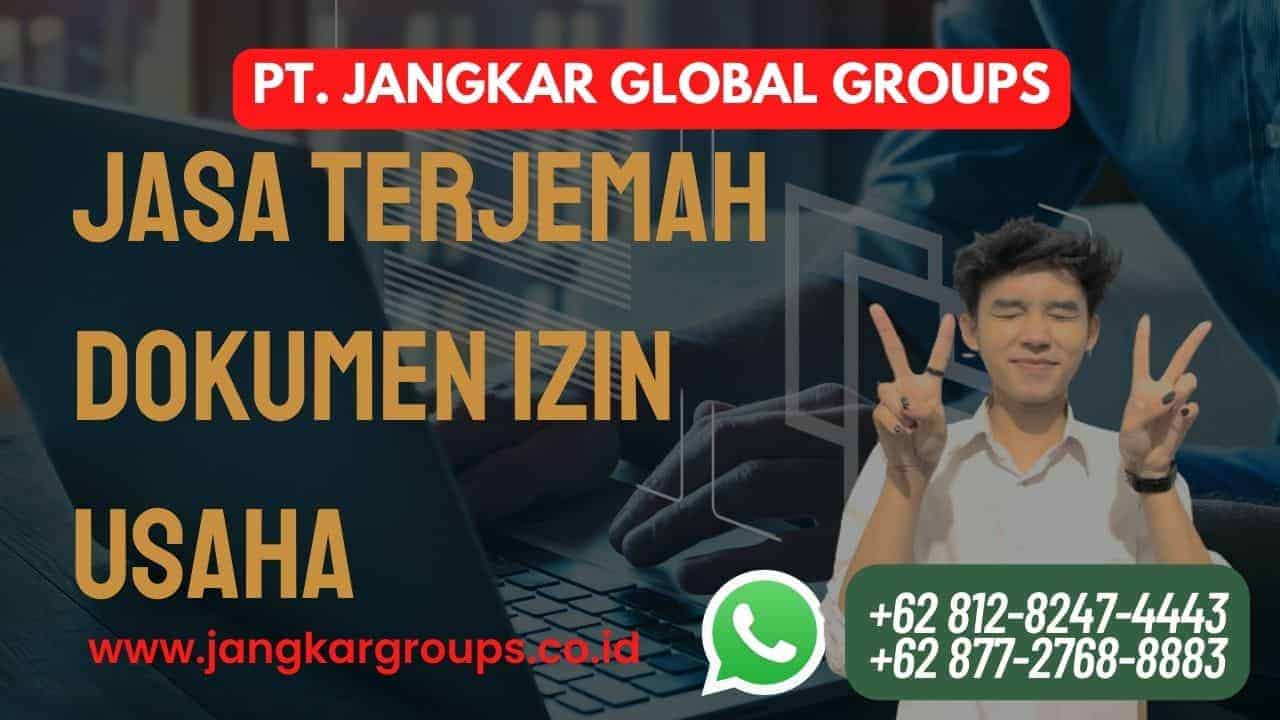 Jasa Terjemah Dokumen Izin Usaha