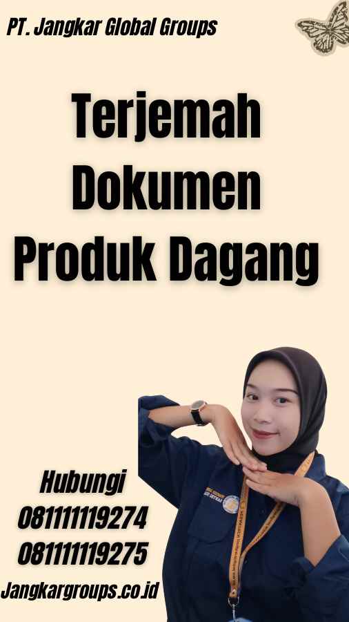 Terjemah Dokumen Produk Dagang