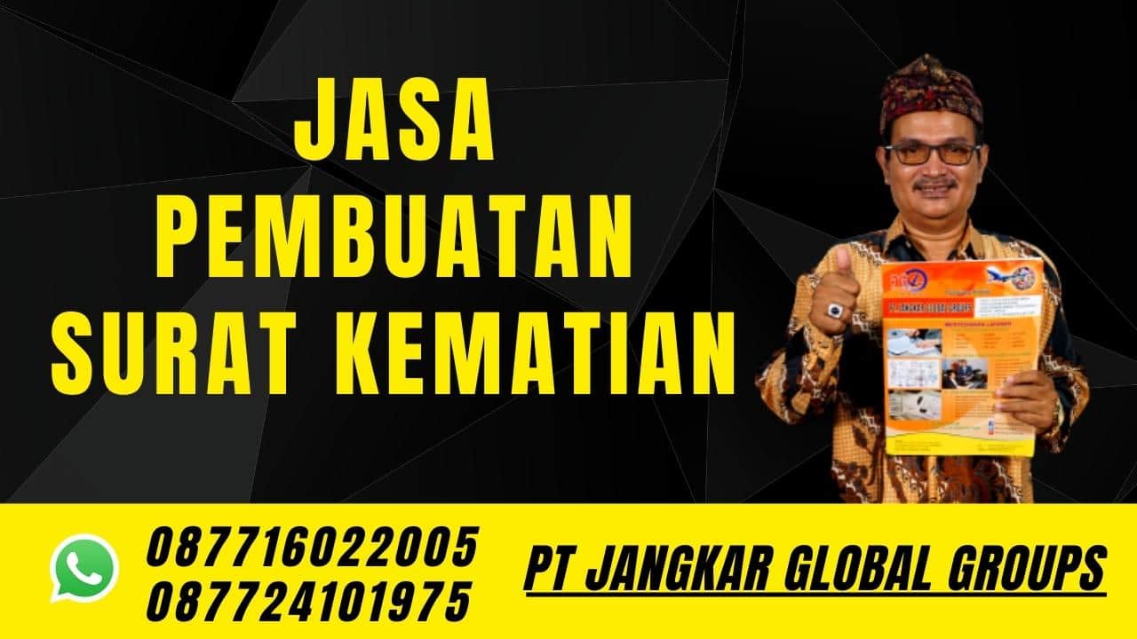 Jasa Pembuatan Surat Kematian
