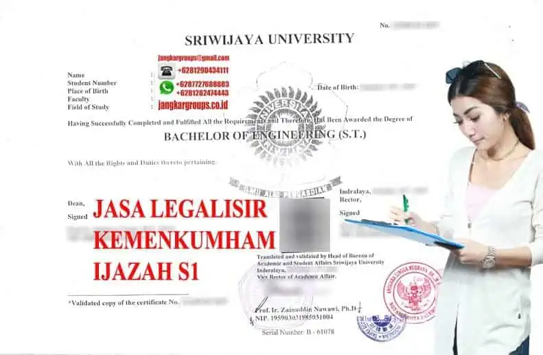 Legalisir Kemenkumham Jasa Ijazah S1