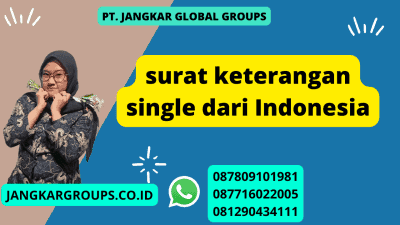 surat keterangan single dari Indonesia