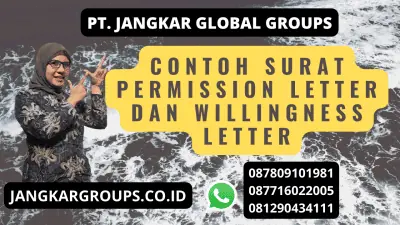 Contoh surat Permission Letter dan Willingness Letter