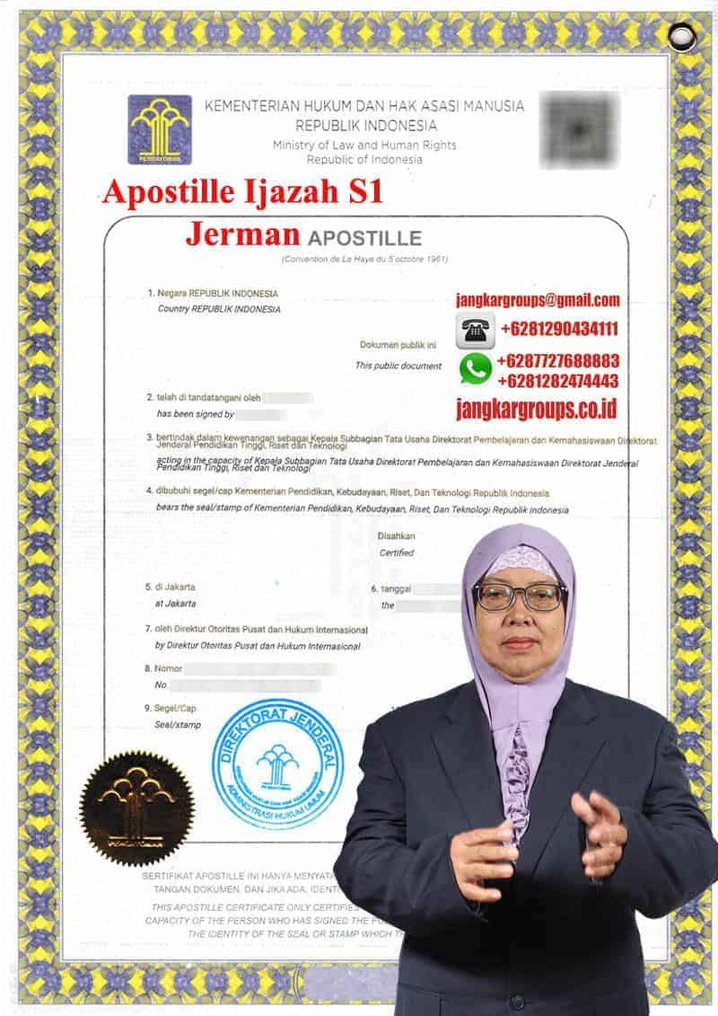 Apostille Ijazah S1 Jerman