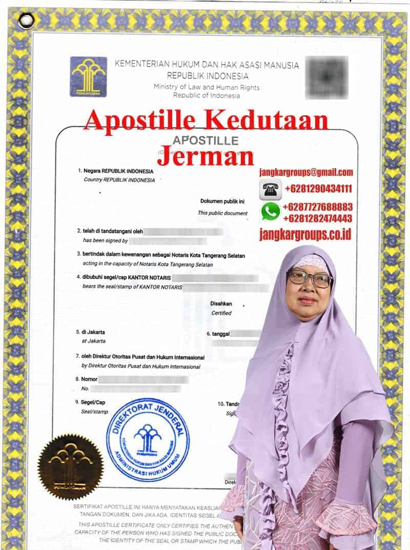 Apostille Kedutaan Jerman