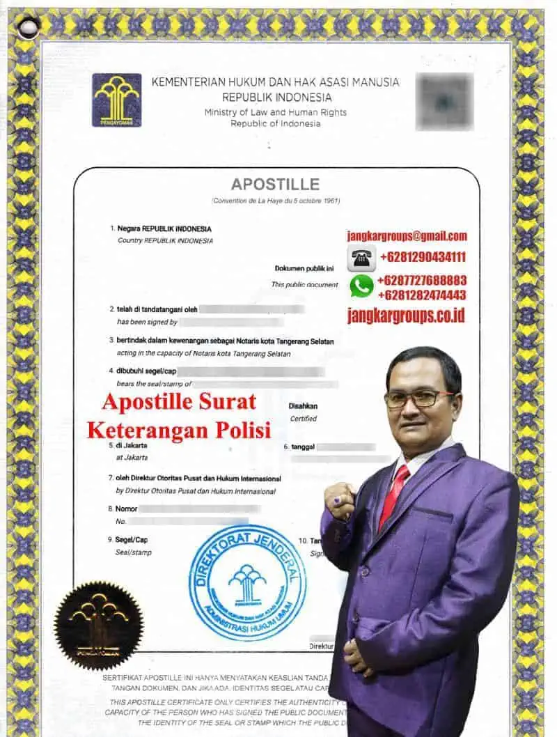 Apostille Surat Keterangan Polisi