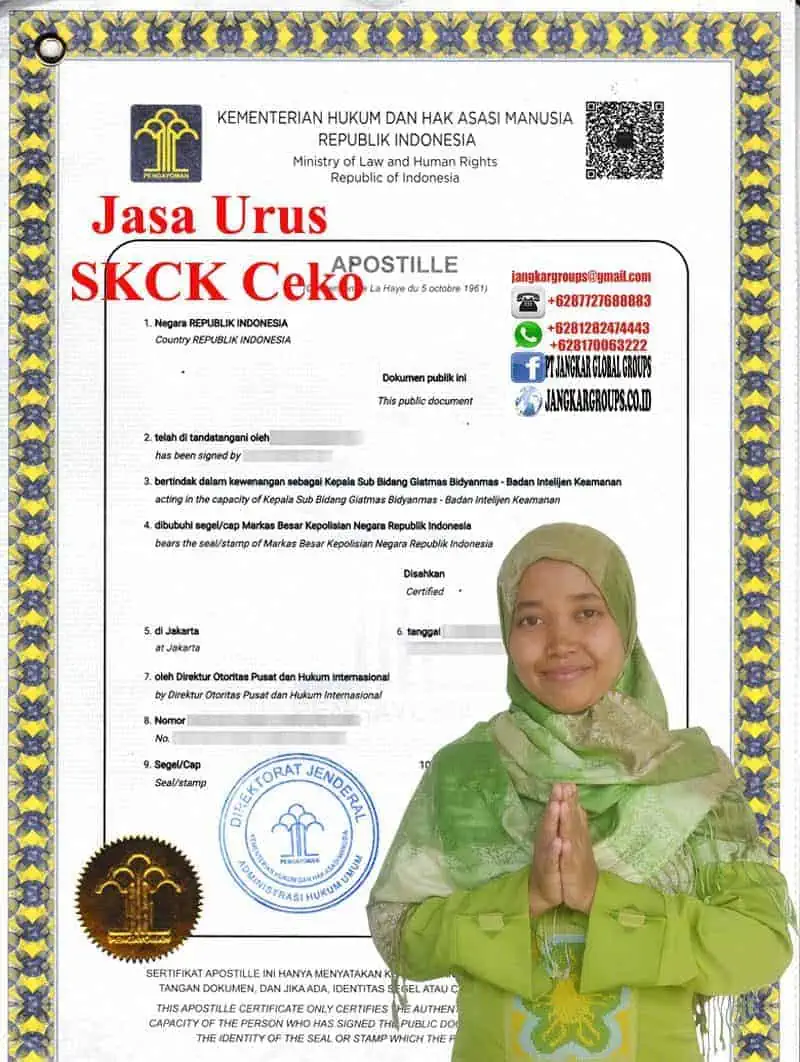 Contoh Apostille SKCK Ceko - Syarat Visa Kerja Ceko