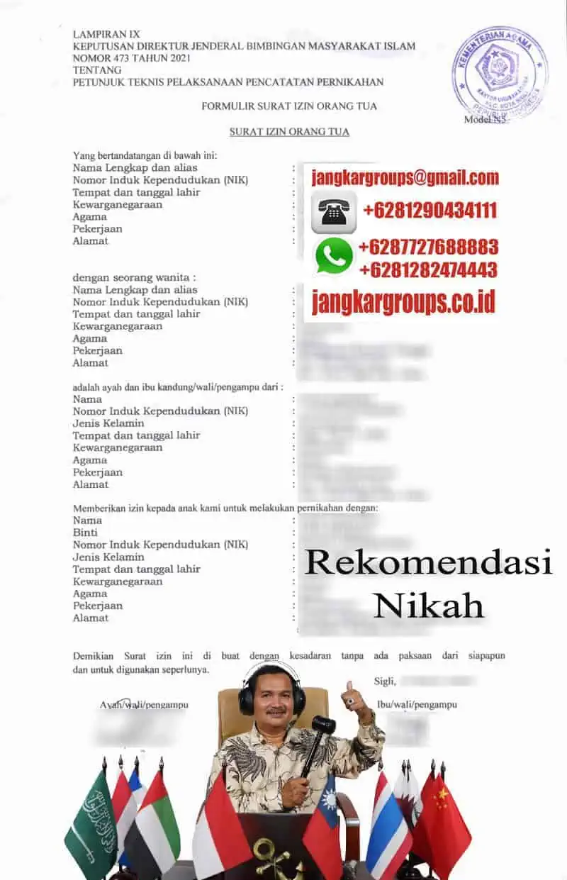 Contoh Model N5 Rekomendasi nikah