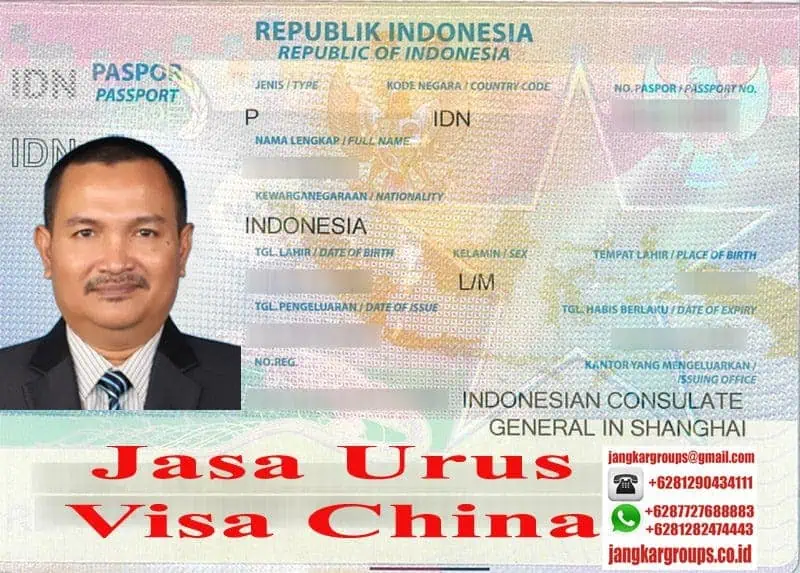 Contoh Paspor KBRI China - Persyaratan Temporary Resident Visa