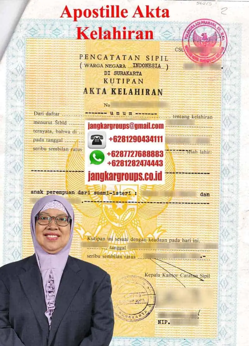 Pencatatan Sipil Akta Kelahiran dan Apostille Kedutaan Jerman