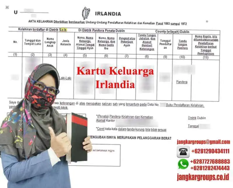 Penerjemah Tersumpah Kartu Keluarga Irlandia