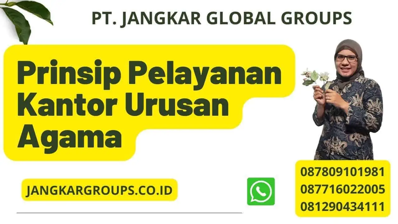 Prinsip Pelayanan Kantor Urusan Agama