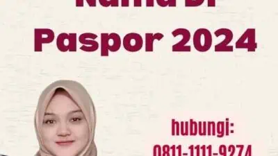 Biaya Penambahan Nama Di Paspor 2024