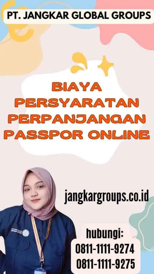 Biaya Persyaratan Perpanjangan Passpor Online