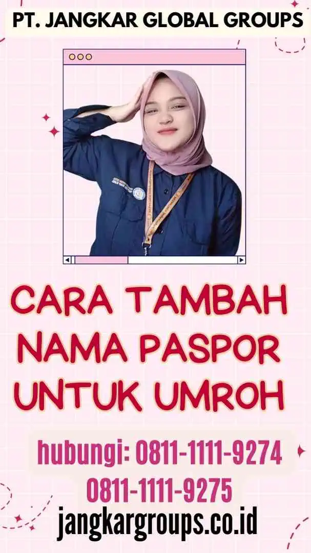 Cara Tambah Nama Paspor untuk Umroh