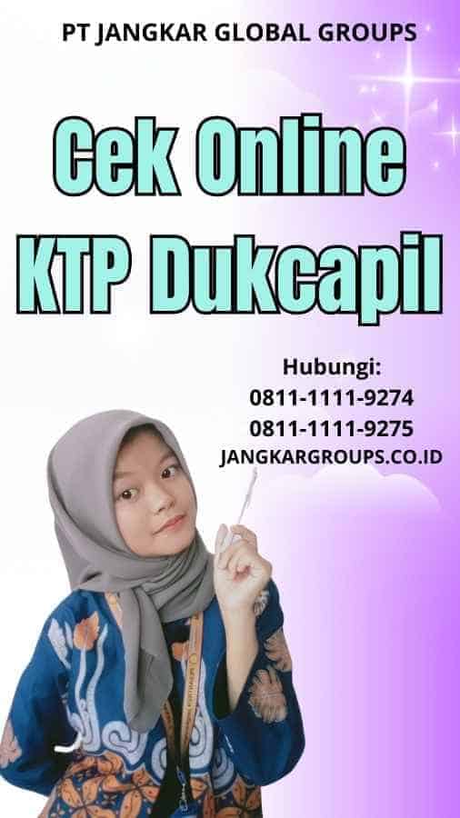 Cek Online KTP Dukcapil