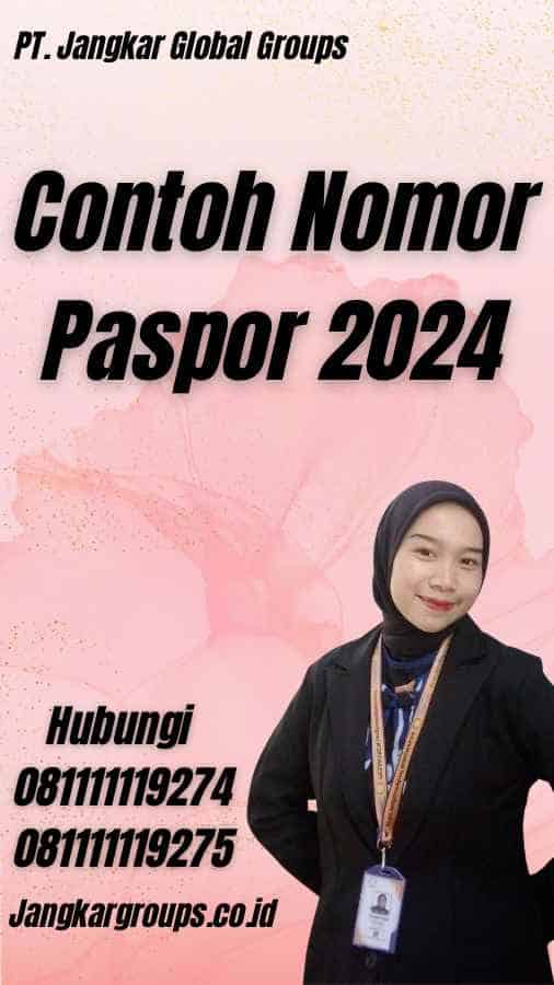 Contoh Nomor Paspor 2024