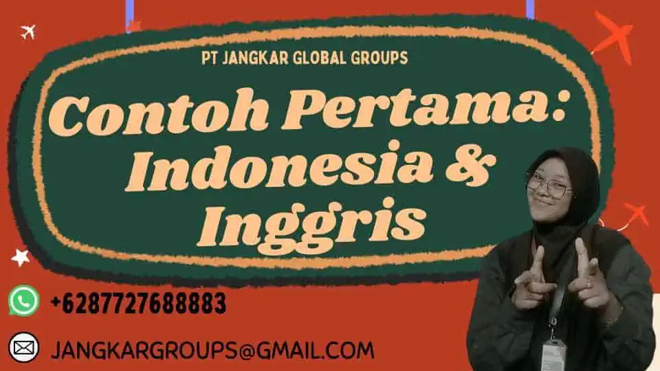 Contoh Pertama: Indonesia & Inggris, Contoh Perkawinan Campuran Brainly