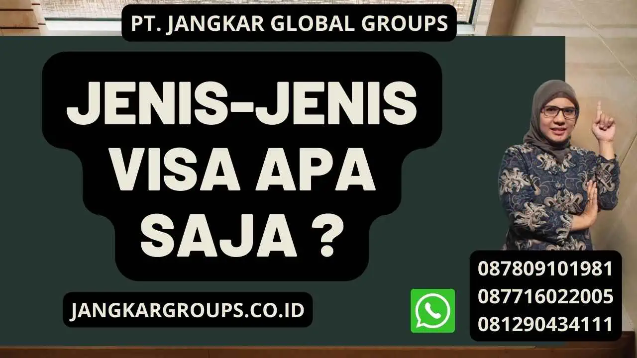 Jenis-Jenis visa apa saja ?