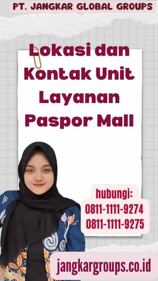 Lokasi dan Kontak Unit Layanan Paspor Mall