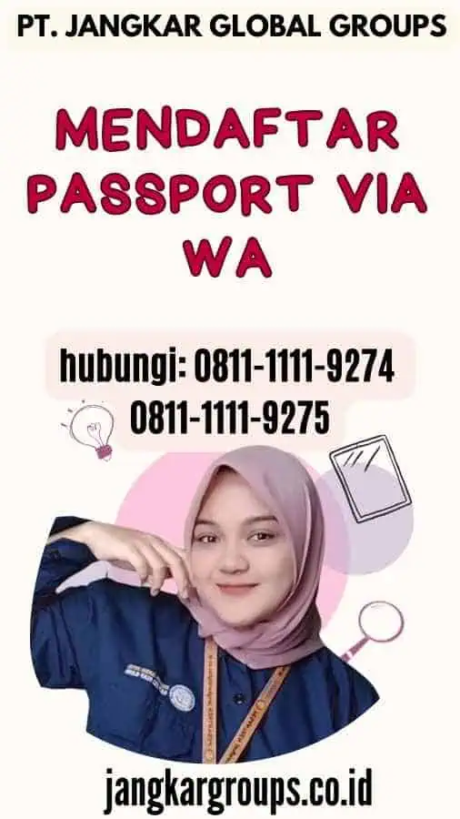 Mendaftar Passport Via WA