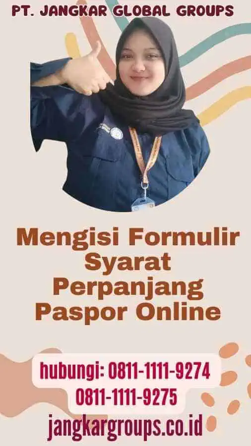 Mengisi Formulir Syarat Perpanjang Paspor Online