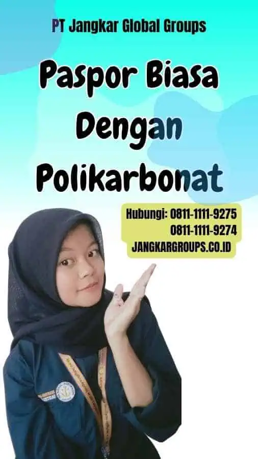 Paspor Biasa Dengan Polikarbonat