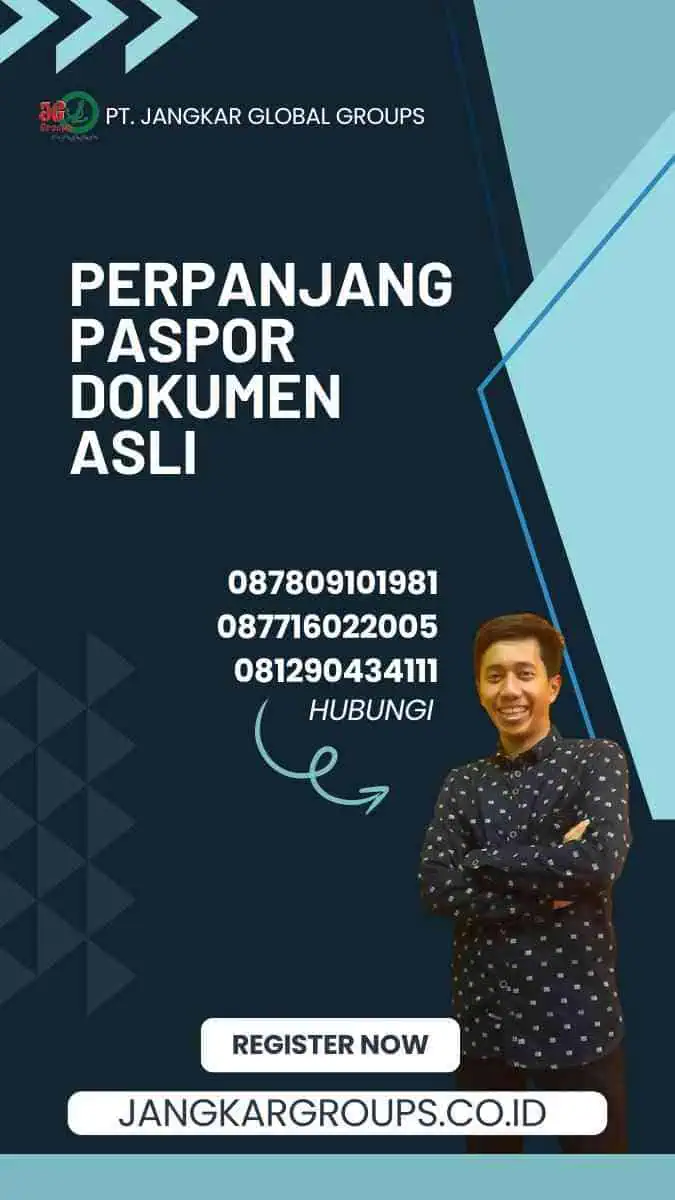 Perpanjang Paspor Dokumen Asli