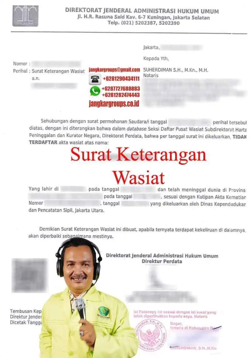 Surat Keterangan Wasiat