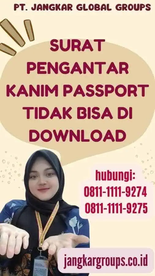 Surat Pengantar Kanim Passport Tidak Bisa Di Download