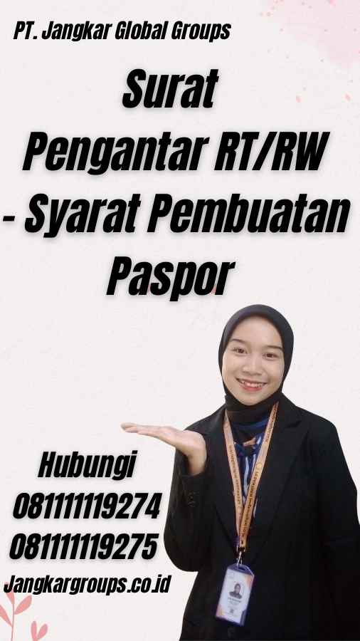 Surat Pengantar RT/RW - Syarat Pembuatan Paspor