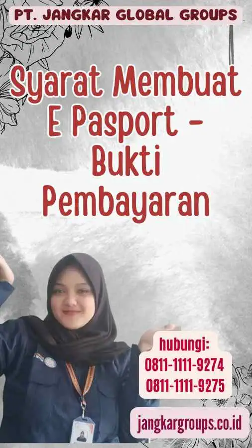 Syarat Membuat E Pasport - Bukti Pembayaran