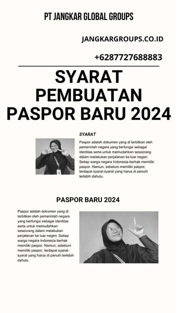 Syarat Pembuatan Paspor Baru 2024